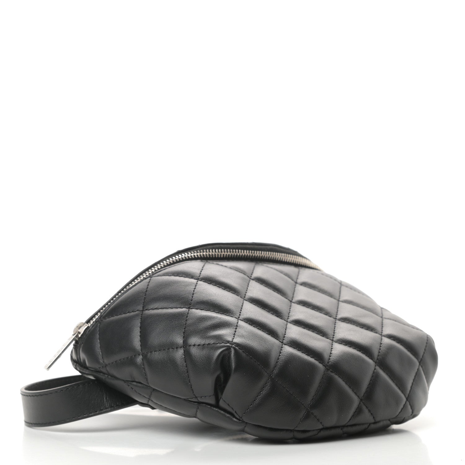 Chanel Lambskin Quilted Waist Belt Bag Black 4 of 11