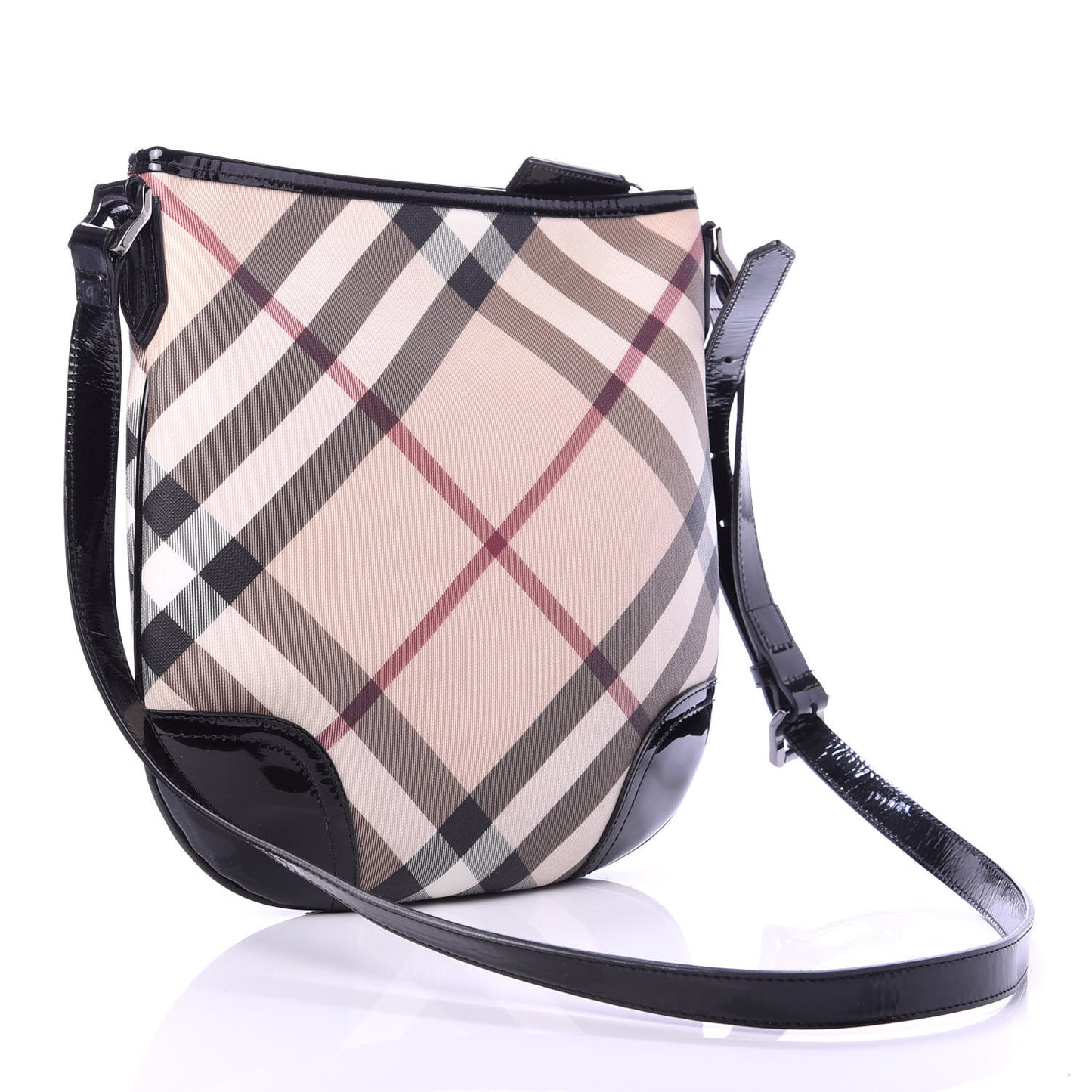 Supernova Check Small Dryden Crossbody Bag Black