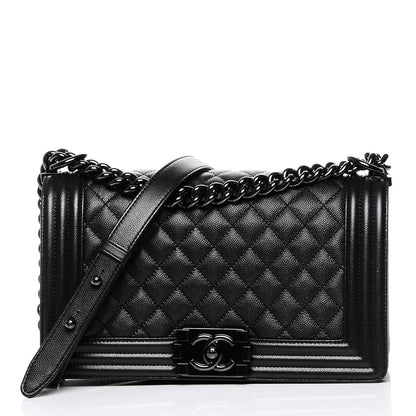 Chanel Caviar Quilted Medium Boy Flap So Black 1 of 7