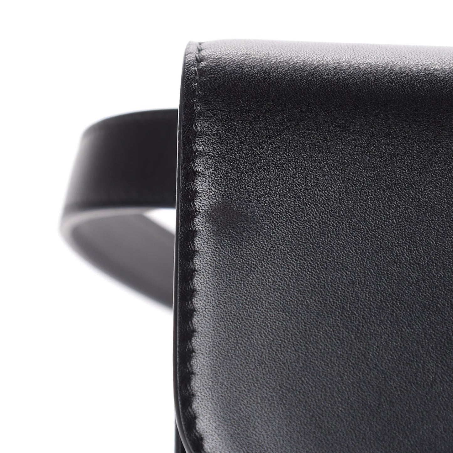 Calfskin Saddle Belt Bag Black