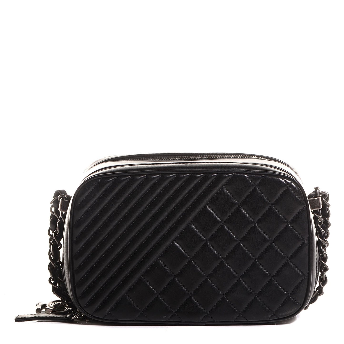 Lambskin Small Coco Boy Camera Case Black