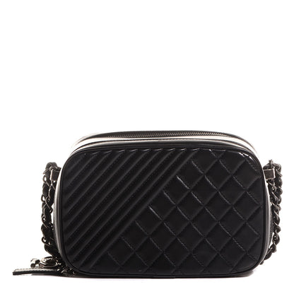 Chanel Lambskin Small Coco Boy Camera Case Black 1 of 6