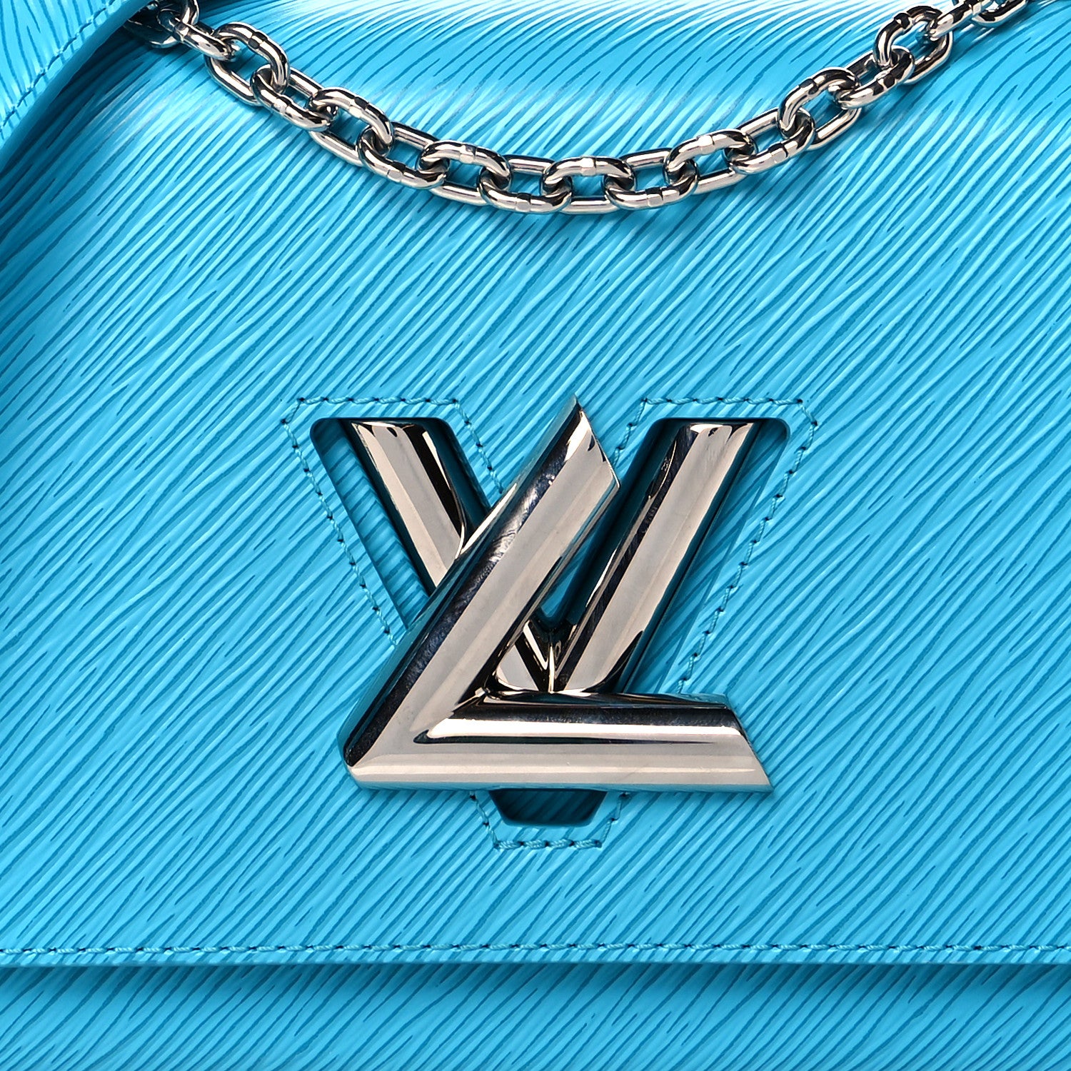 Louis Vuitton Epi Twist Shoulder Bag MM Turquoise 6 of 8
