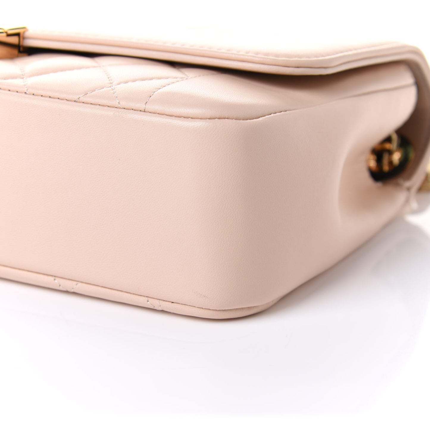 Lambskin Quilted Large Chic With Me Flap Beige