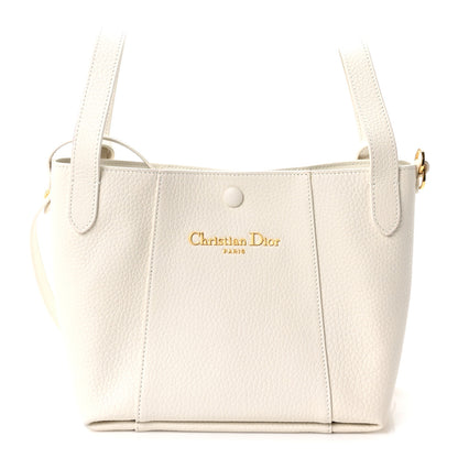 Christian Dior Calfskin Medium Signature Bucket Bag Latte 1 of 10