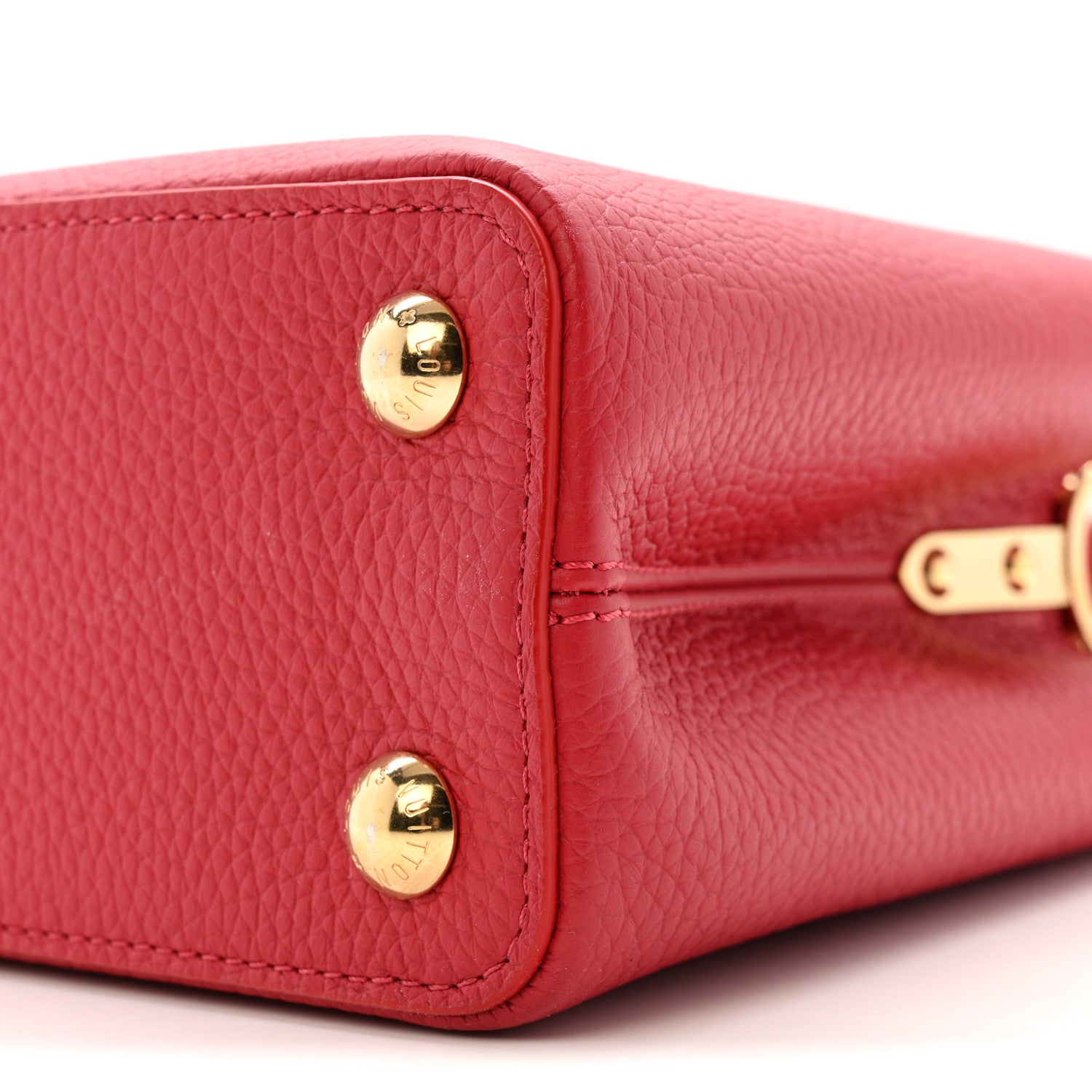 Louis Vuitton Taurillon Capucines BB Scarlet Red 9 of 9