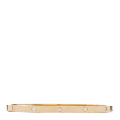 Cartier 18K Yellow Gold 10 Diamond Small LOVE Bracelet 16 1 of 5