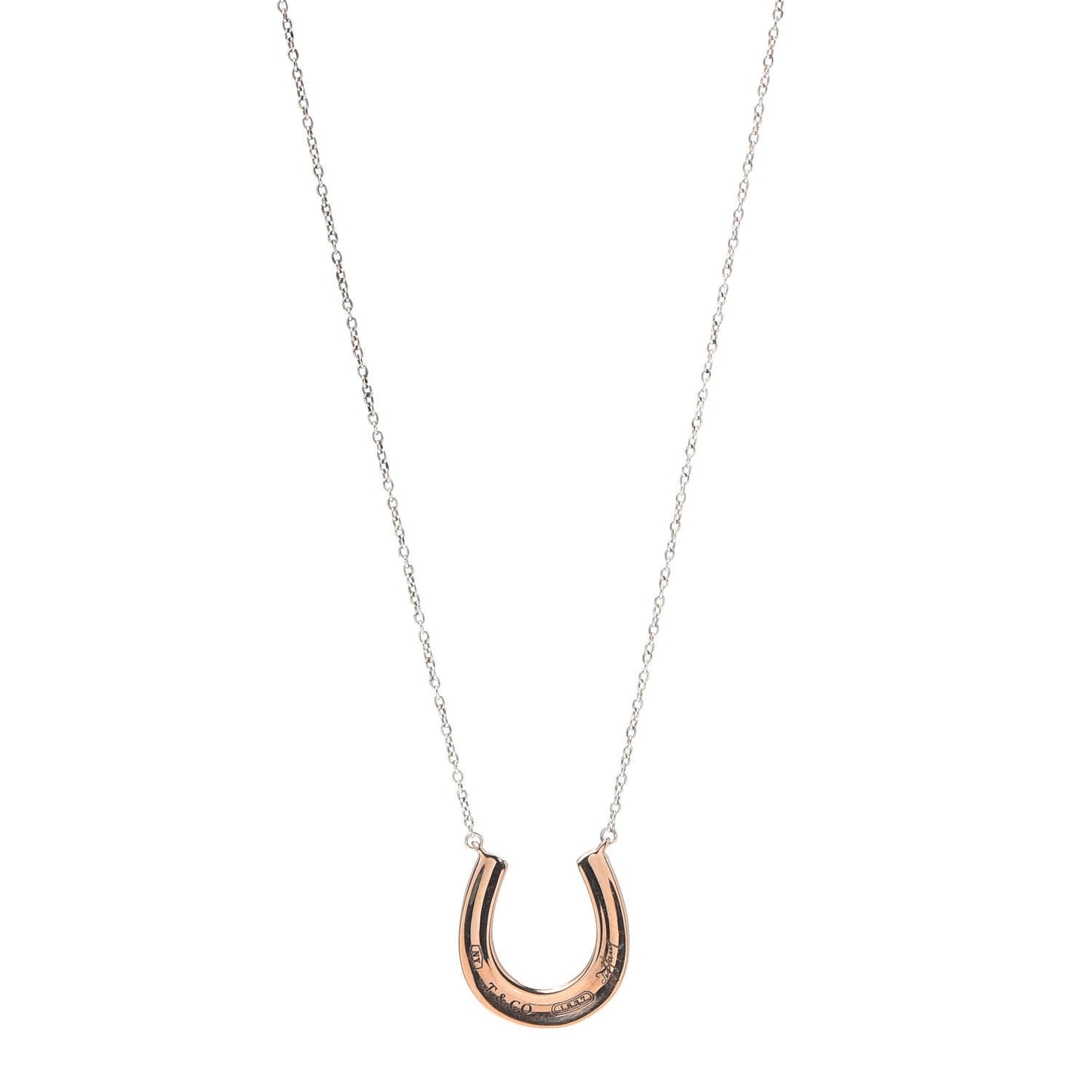 Sterling Silver Rubedo 1837 Horseshoe Pendant Necklace
