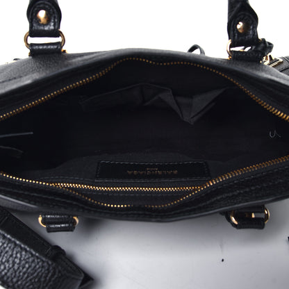 Balenciaga Chevre Gold Metallic Edge Hardware S City Black 4 of 4