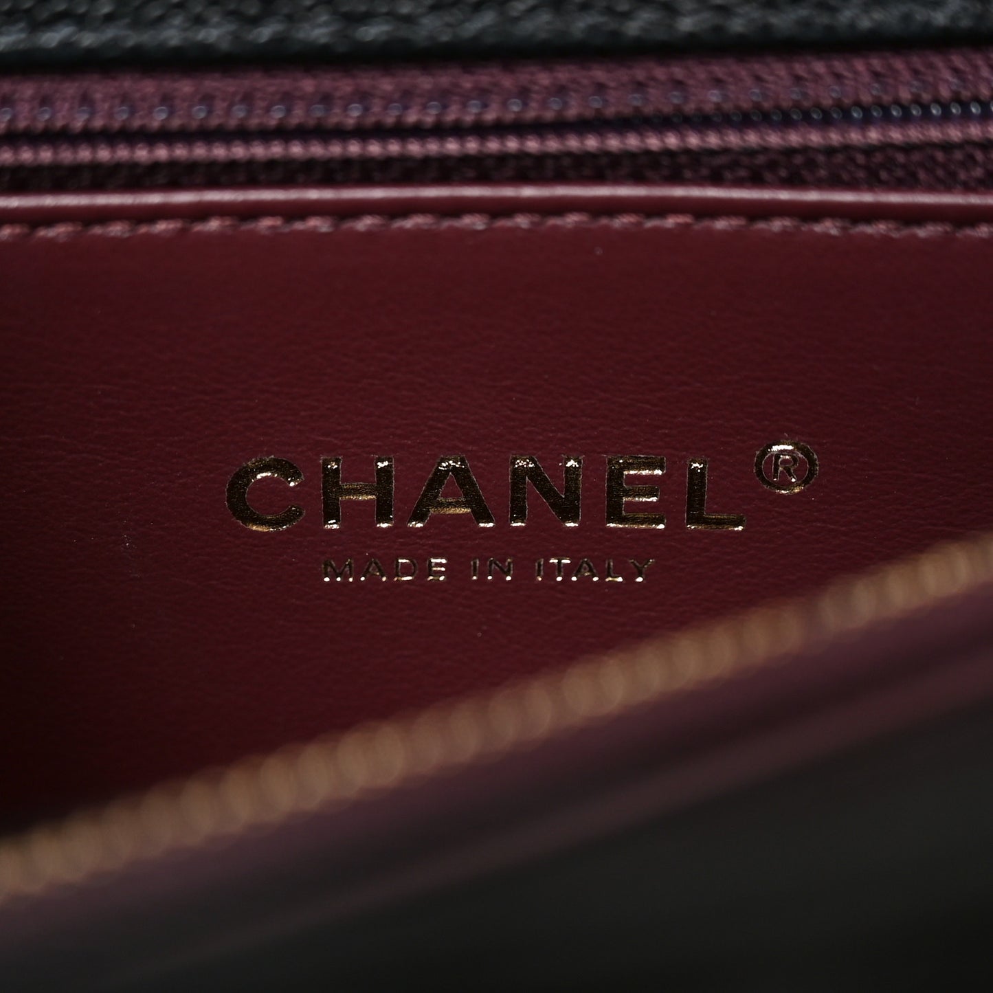 Caviar Quilted Medium Coco Handle Flap Black