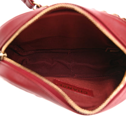 Chanel Lambskin Quilted Small Buckle Camera Case Bag Burgundy 5 of 11