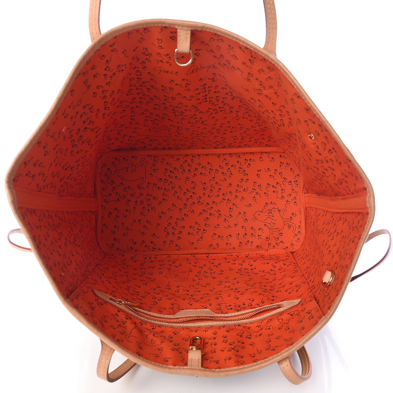 Louis Vuitton Catogram Neverfull MM Marron 6 of 15