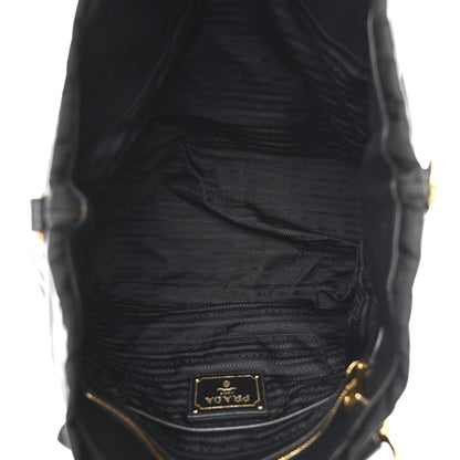 Prada Tessuto Nylon Soft Calfskin Tote Black 5 of 10