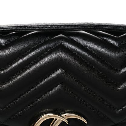 Gucci Lambskin Matelasse Large GG Marmont Shoulder Bag Black 8 of 10