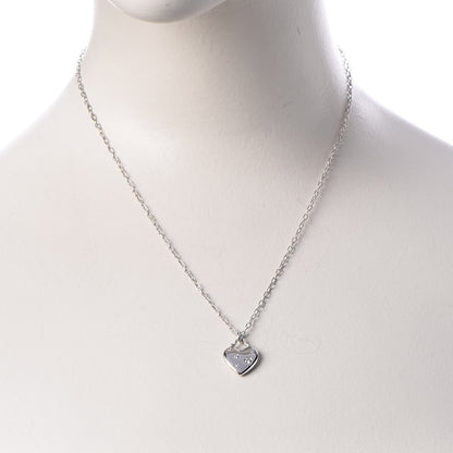 Tiffany 18K White Gold Diamond Etoile Small Heart Pendant Necklace 2 of 7