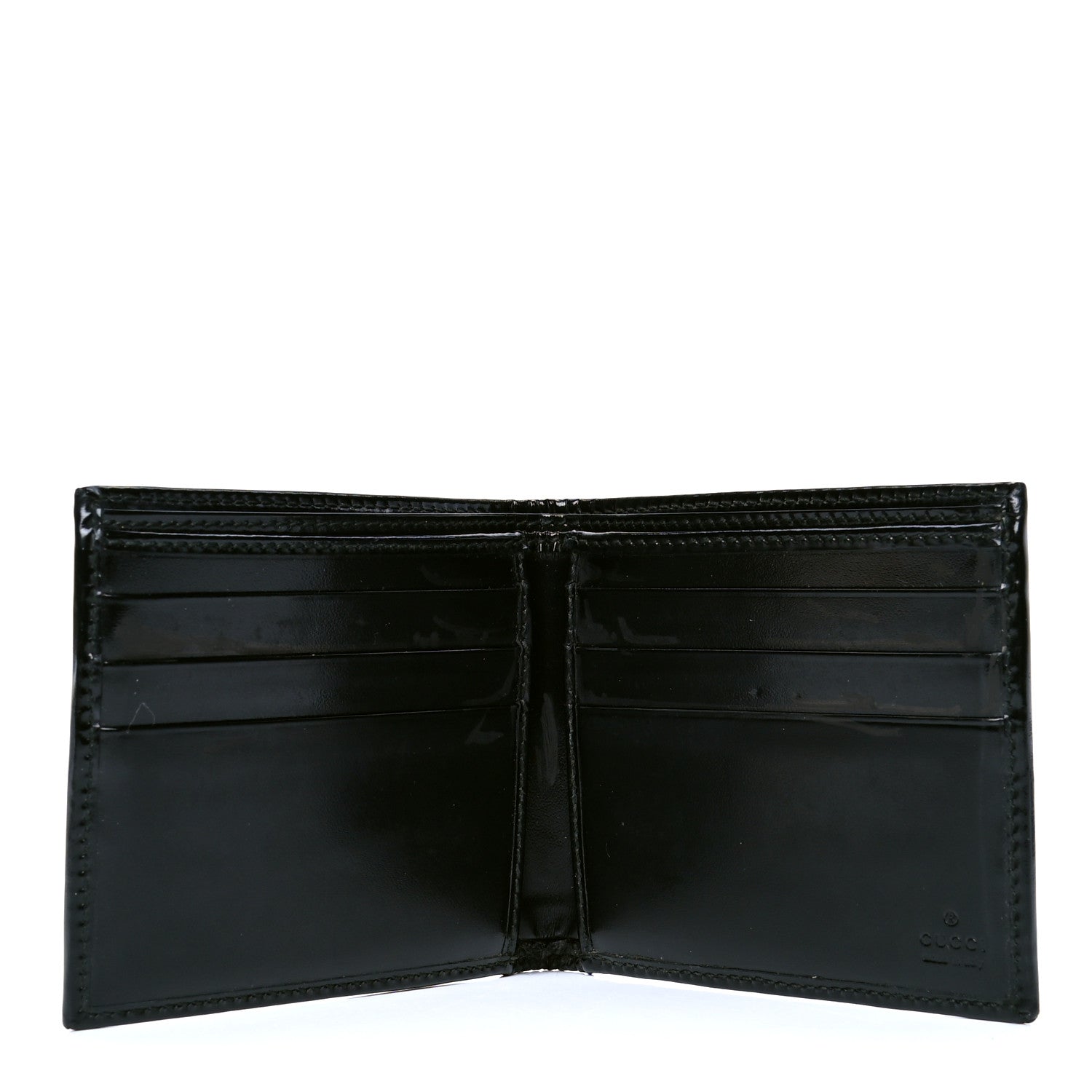 Gucci Imprime Monogram Bi-Fold Wallet Black 4 of 5