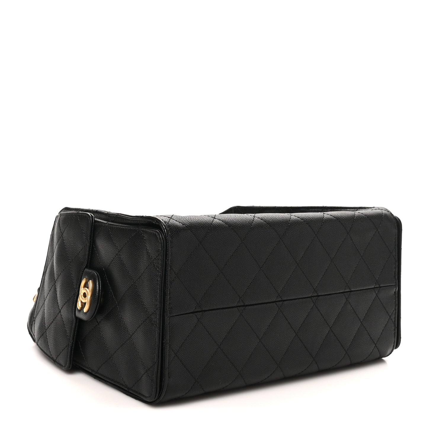 Caviar Quilted Small Chanel 25 Handbag Black