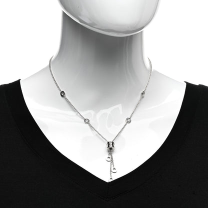 Bulgari 18K White Gold B.Zero1 Lavalier Necklace 2 of 5