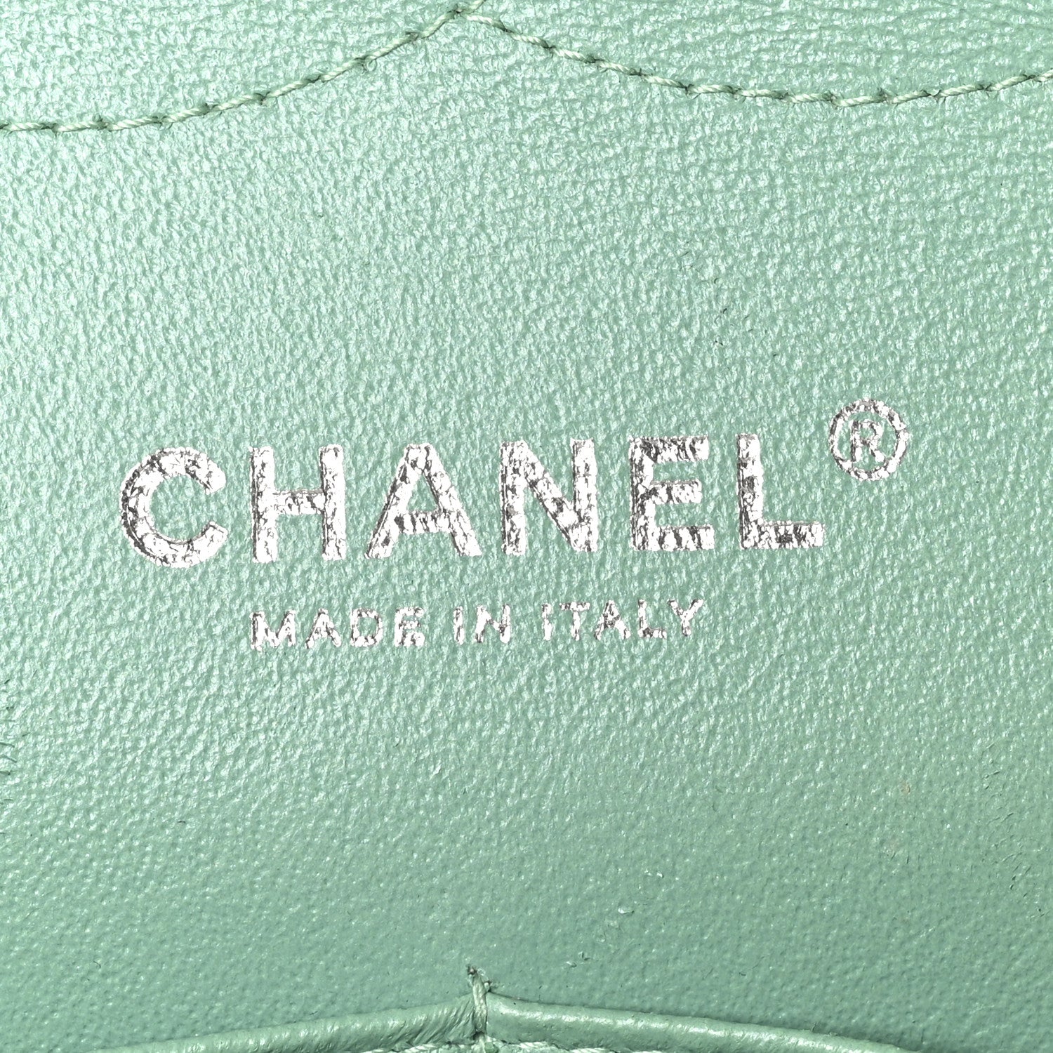Chanel Patent Calfskin Quilted Jumbo Double Flap Green 6 of 11