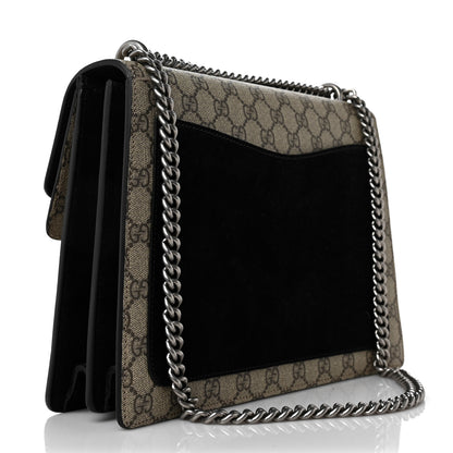 Gucci GG Supreme Monogram Medium Dionysus Shoulder Bag Black 4 of 11