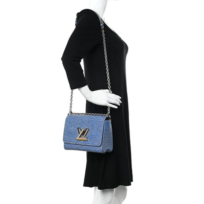 Louis Vuitton Epi Twist Shoulder Bag MM Denim Light 2 of 13
