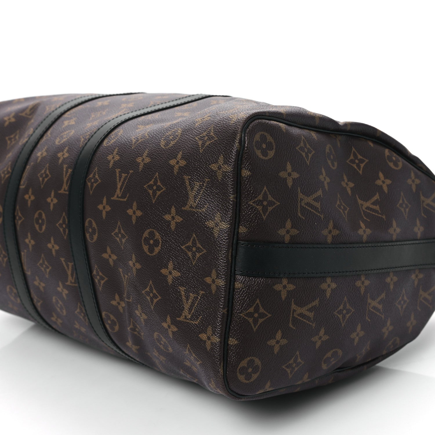 Louis Vuitton Monogram Macassar Keepall Bandouliere 45 9 of 12