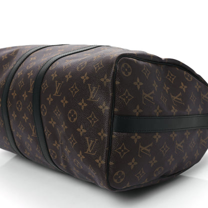 Louis Vuitton Monogram Macassar Keepall Bandouliere 45 9 of 12