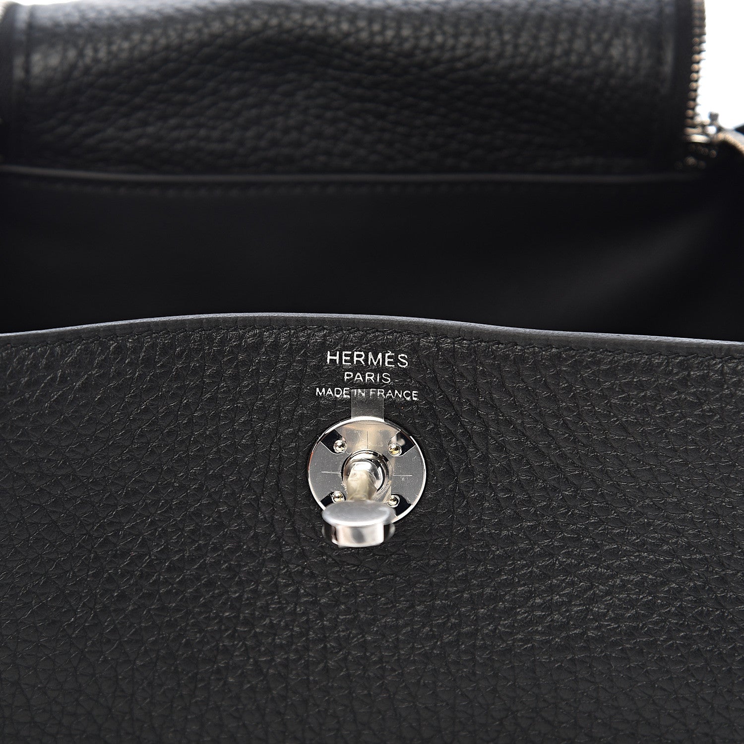 Hermes Taurillon Clemence Mini Lindy 20 Black 6 of 10