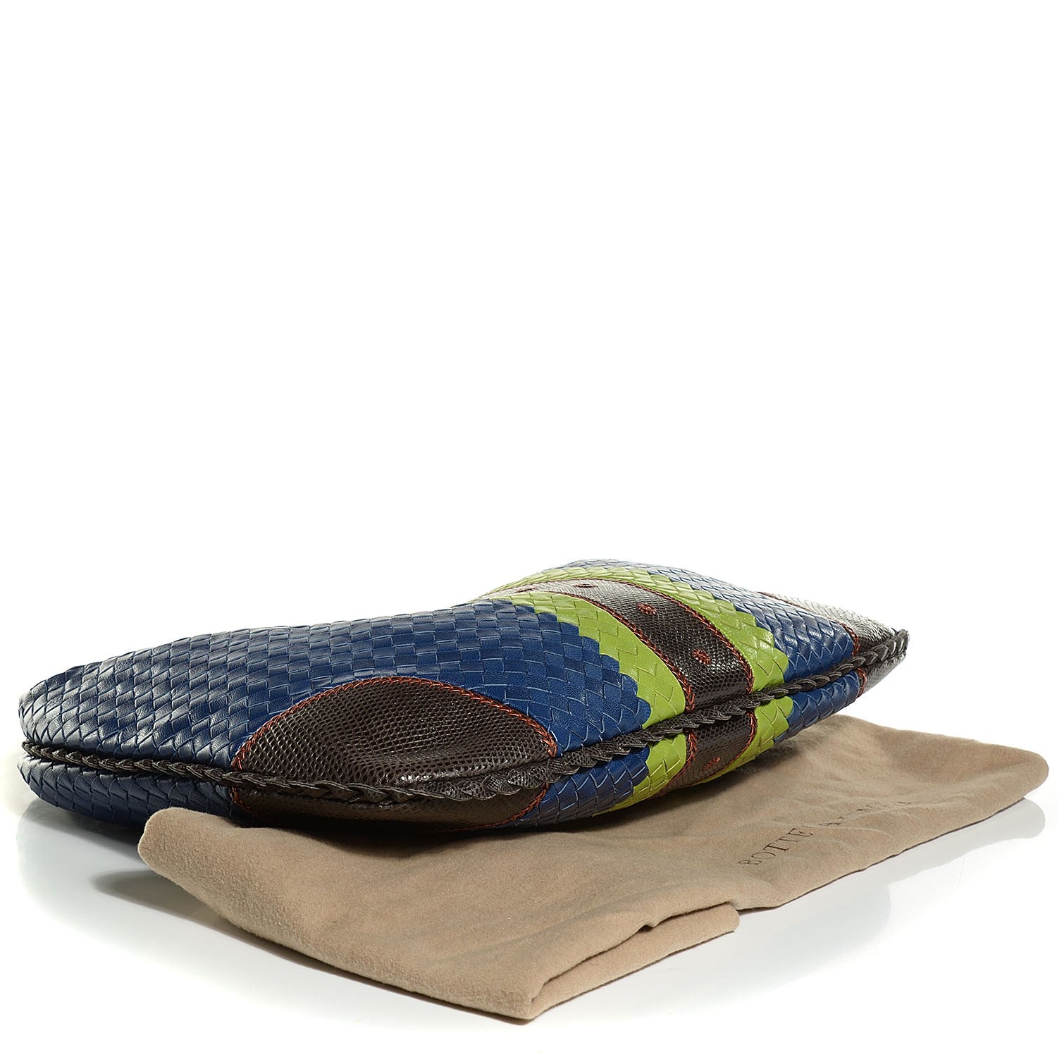 Bottega Veneta Shiny Goatskin Intrecciato Karung Large Veneta Hobo Cobalt 4 of 9