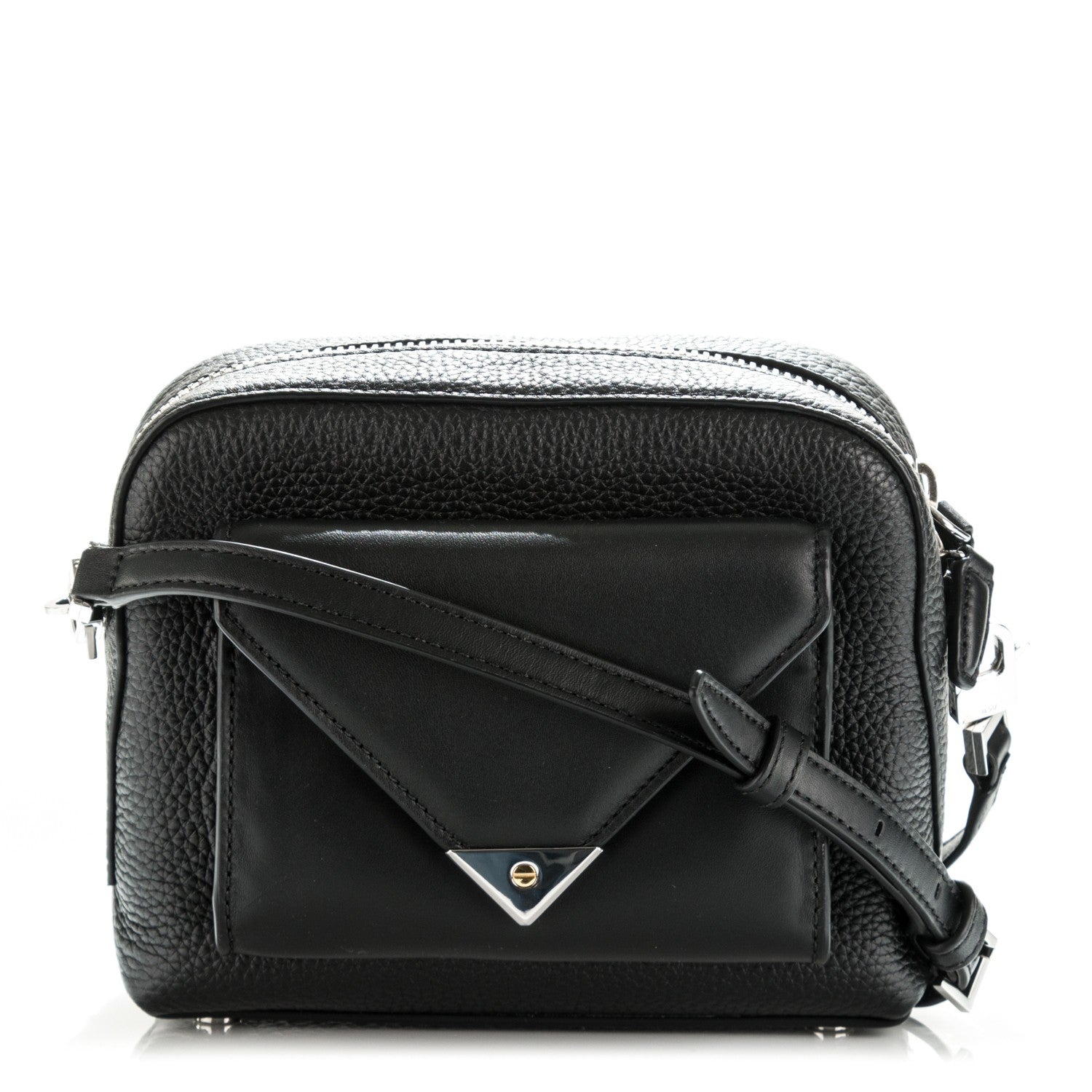 Alexander Wang Pebbled Calfskin Prisma Pocket Crossbody Black 9 of 16