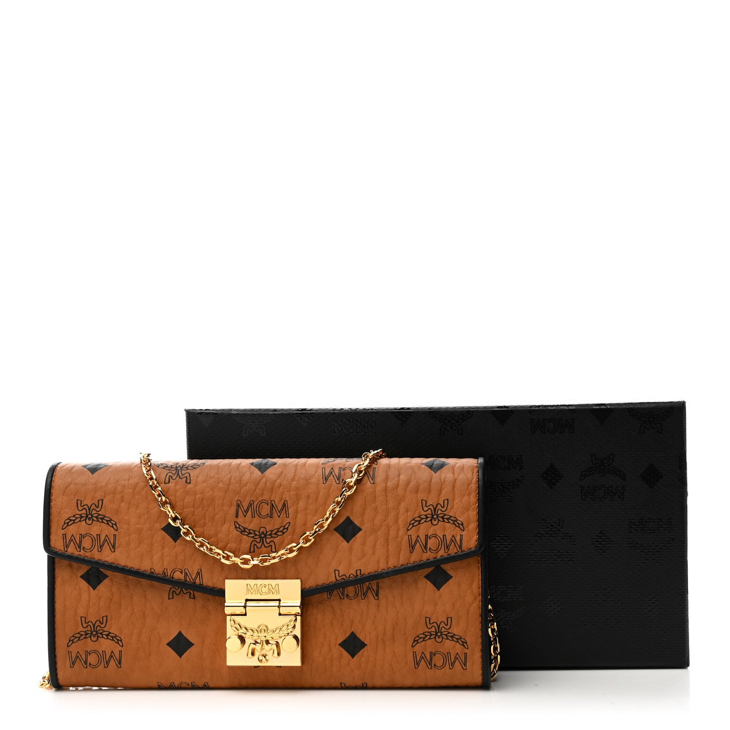 Visetos Patricia Wallet On Chain Cognac