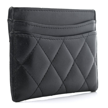 Chanel Lambskin Quilted Card Holder Black 3 of 7