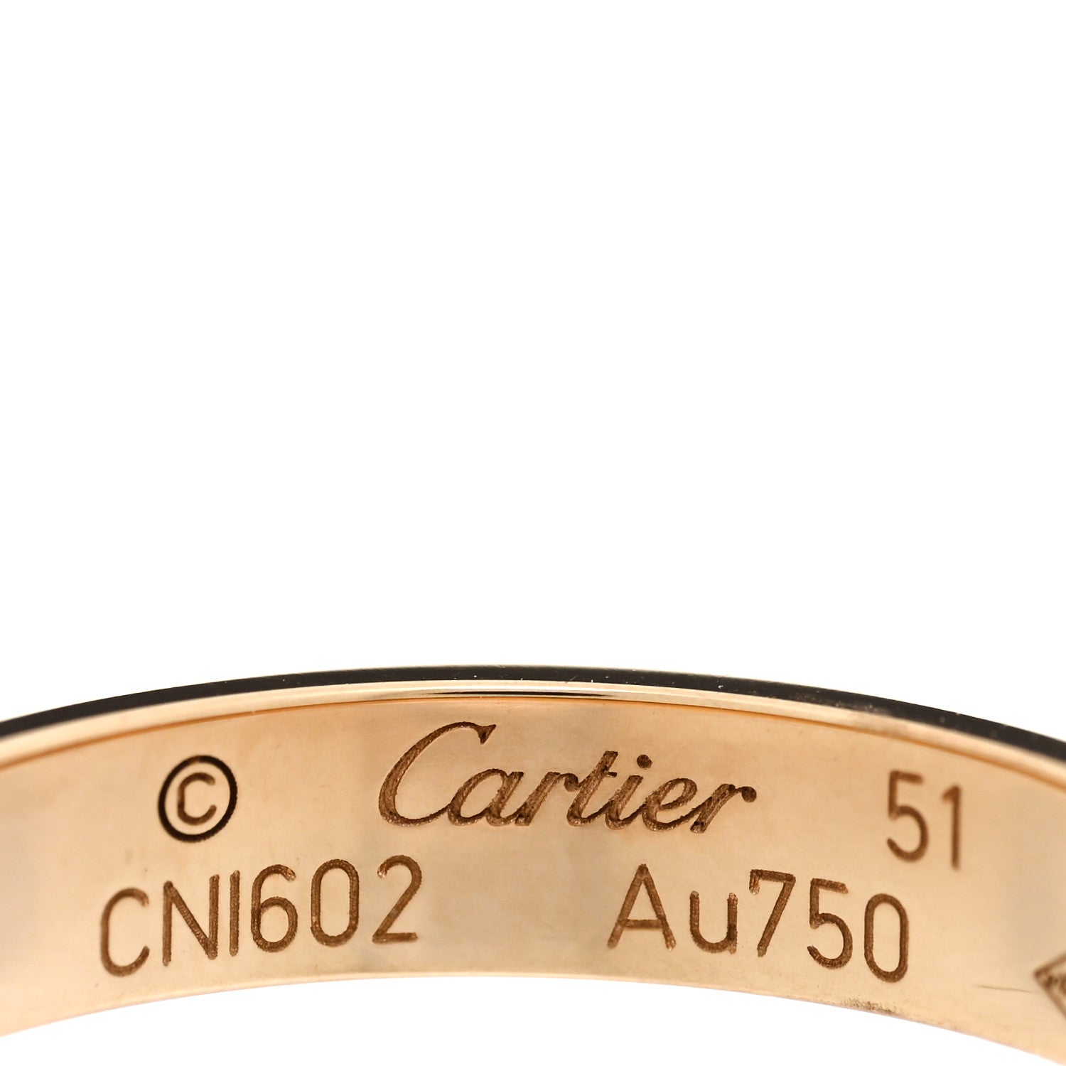 Cartier 18K Yellow Gold 3.5mm LOVE Wedding Band Ring 51 5.75 4 of 4