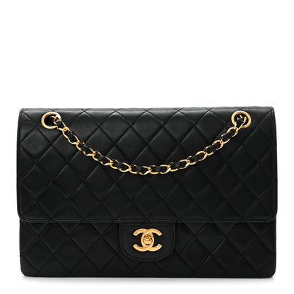 Chanel Lambskin Quilted Medium Double Flap Black 1 of 10