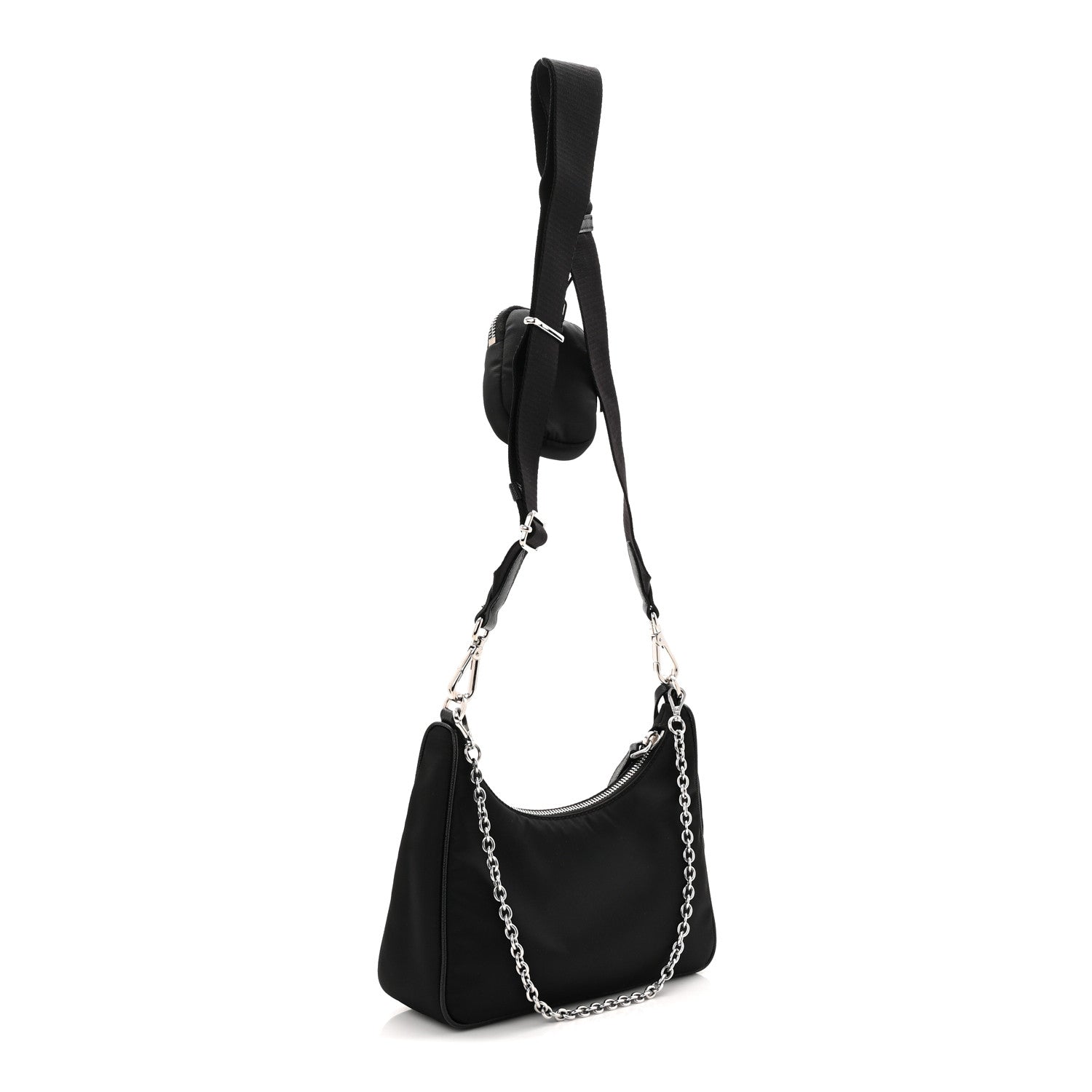 Prada Nylon Re-Edition 2005 Shoulder Bag Black 3 of 11
