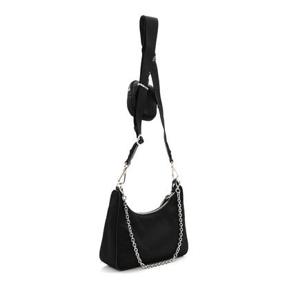 Prada Nylon Re-Edition 2005 Shoulder Bag Black 3 of 11