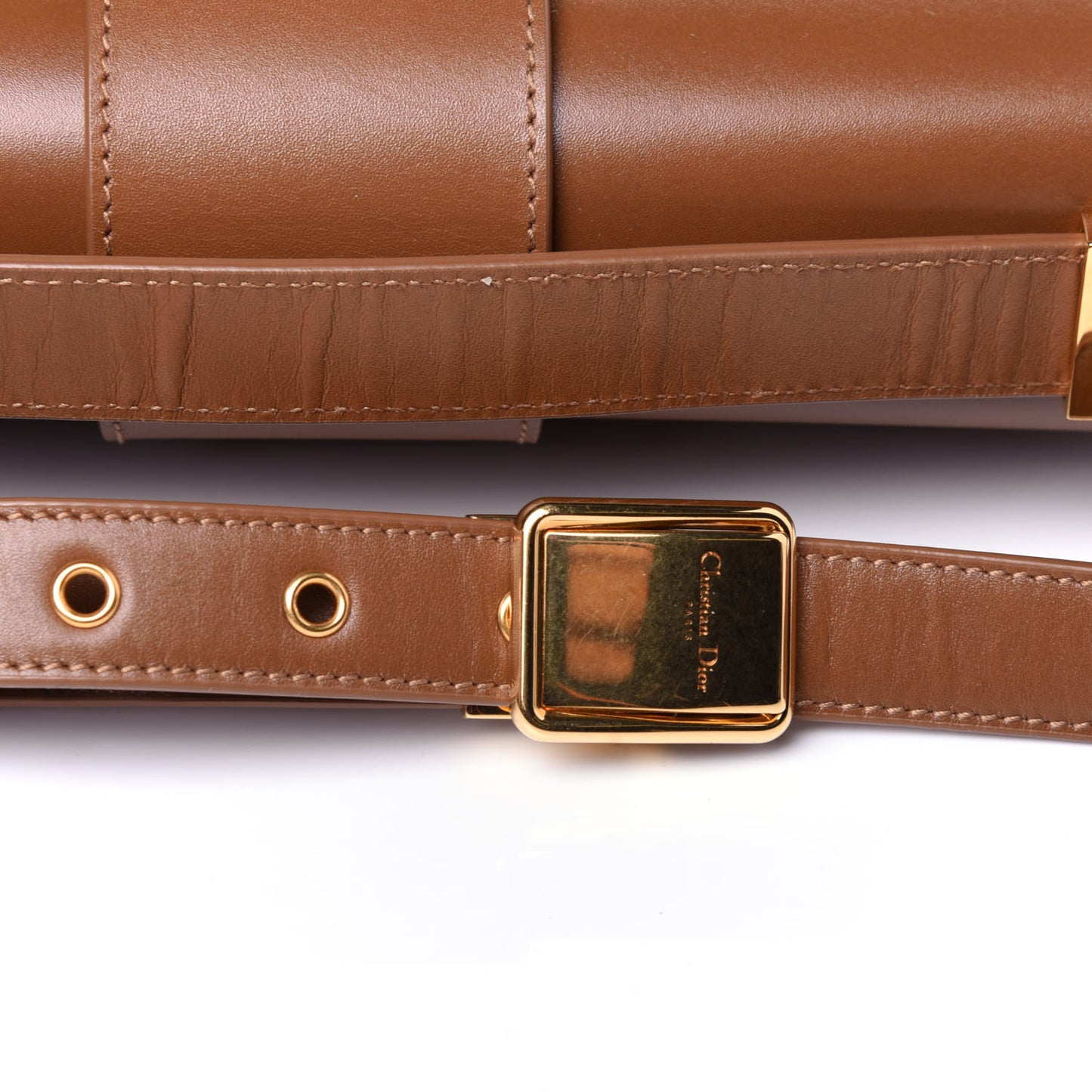 Smooth Calfskin 30 Montaigne Flap Bag Brown
