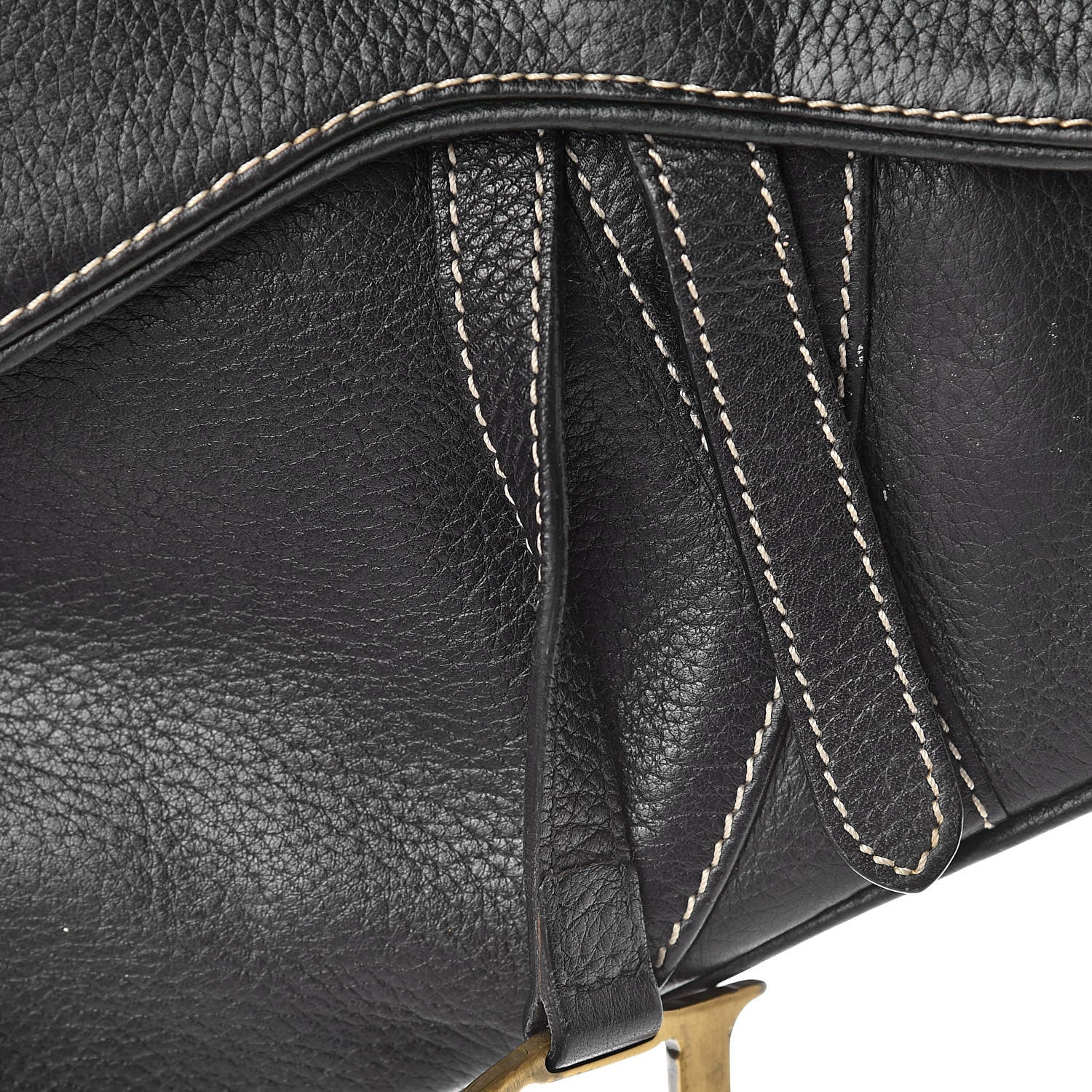 Christian Dior Calfskin Saddle Bag Black 16 of 16