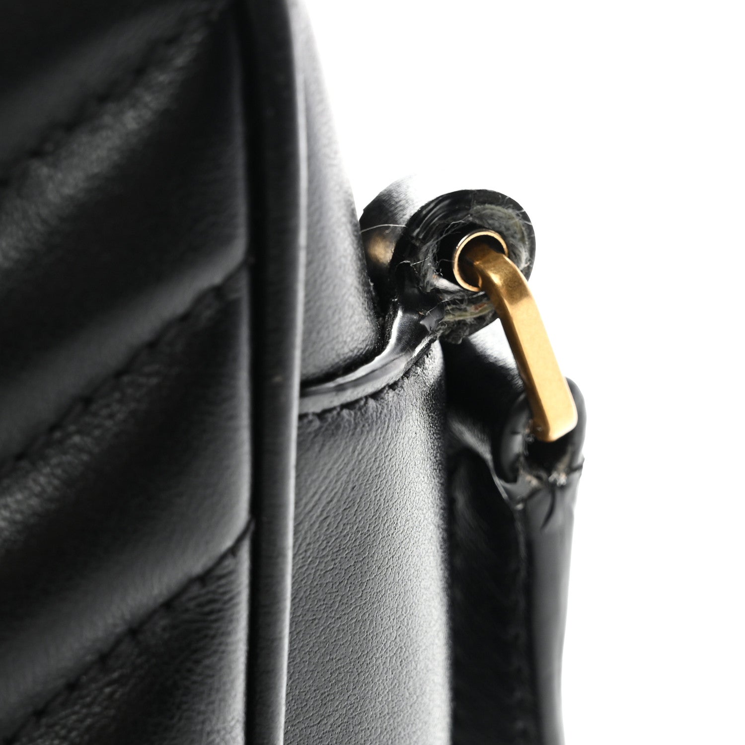 Saint Laurent Calfskin Matelasse Monogram Lou Camera Bag Black 13 of 13