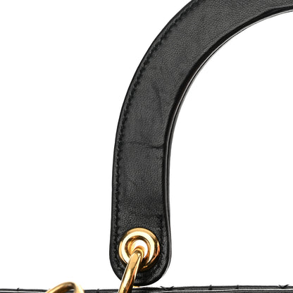 Christian Dior Lambskin Cannage Large Lady Dior Black 16 of 19