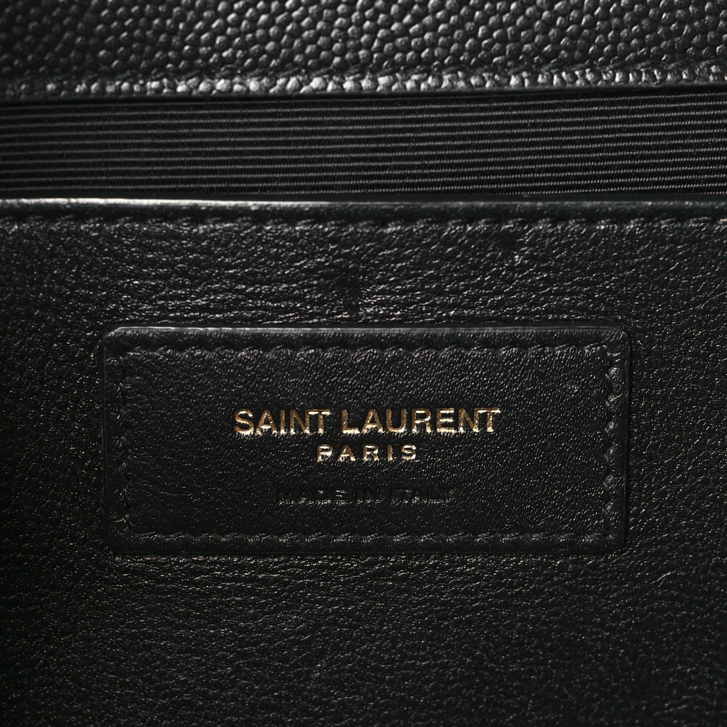 Saint Laurent Grain De Poudre Textured Mixed Matelasse Triquilt Medium Monogram Satchel Black 6 of 9