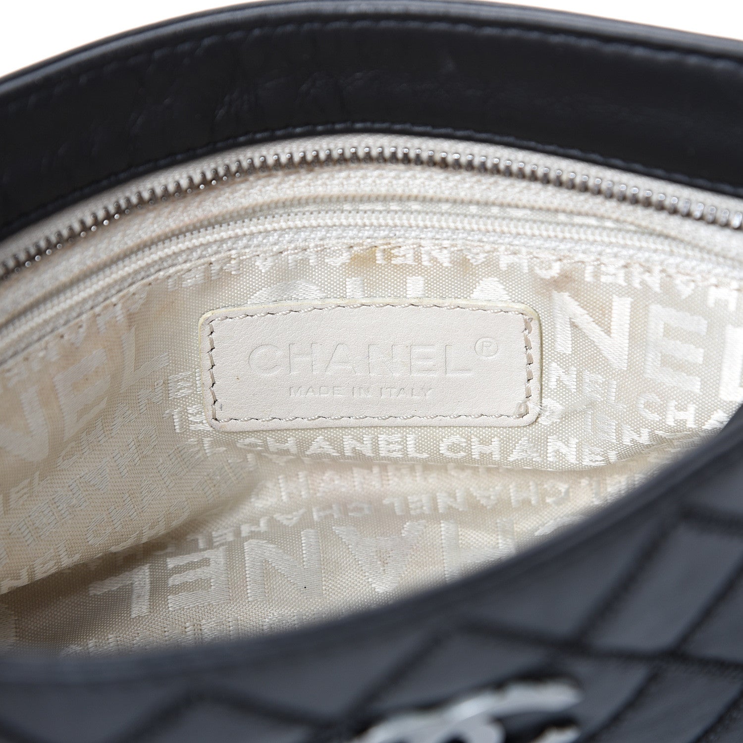 Chanel Lambskin Double Stitched Shoulder Bag Black 5 of 14