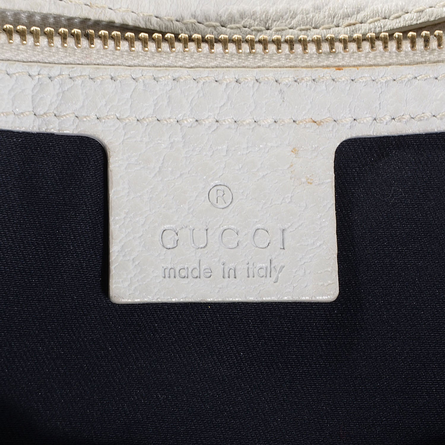 Gucci Pebbled Calfskin Web Blondie Flap White 6 of 7
