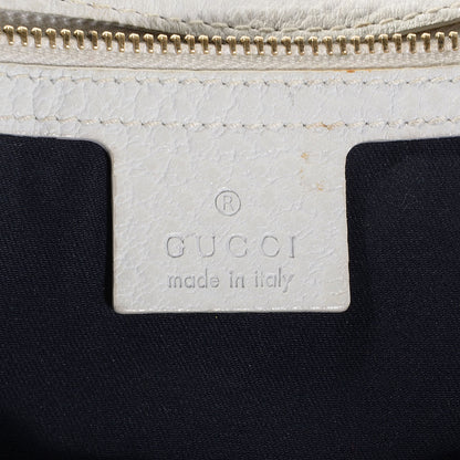 Gucci Pebbled Calfskin Web Blondie Flap White 6 of 7