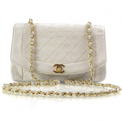 Chanel Vintage Lambskin Medium Flap Bag White 1 of 13