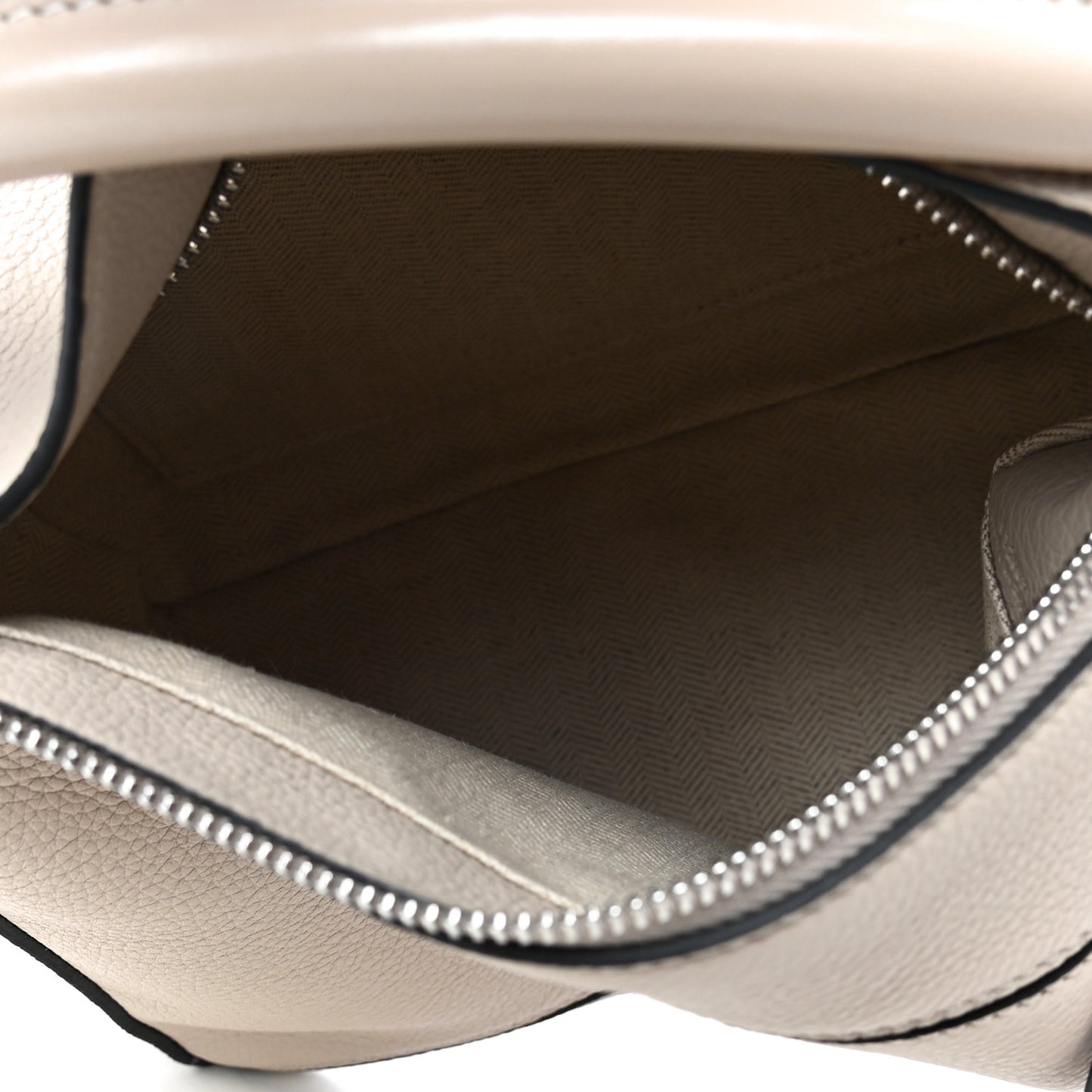 Calfskin Small Puzzle Bag Light Oat