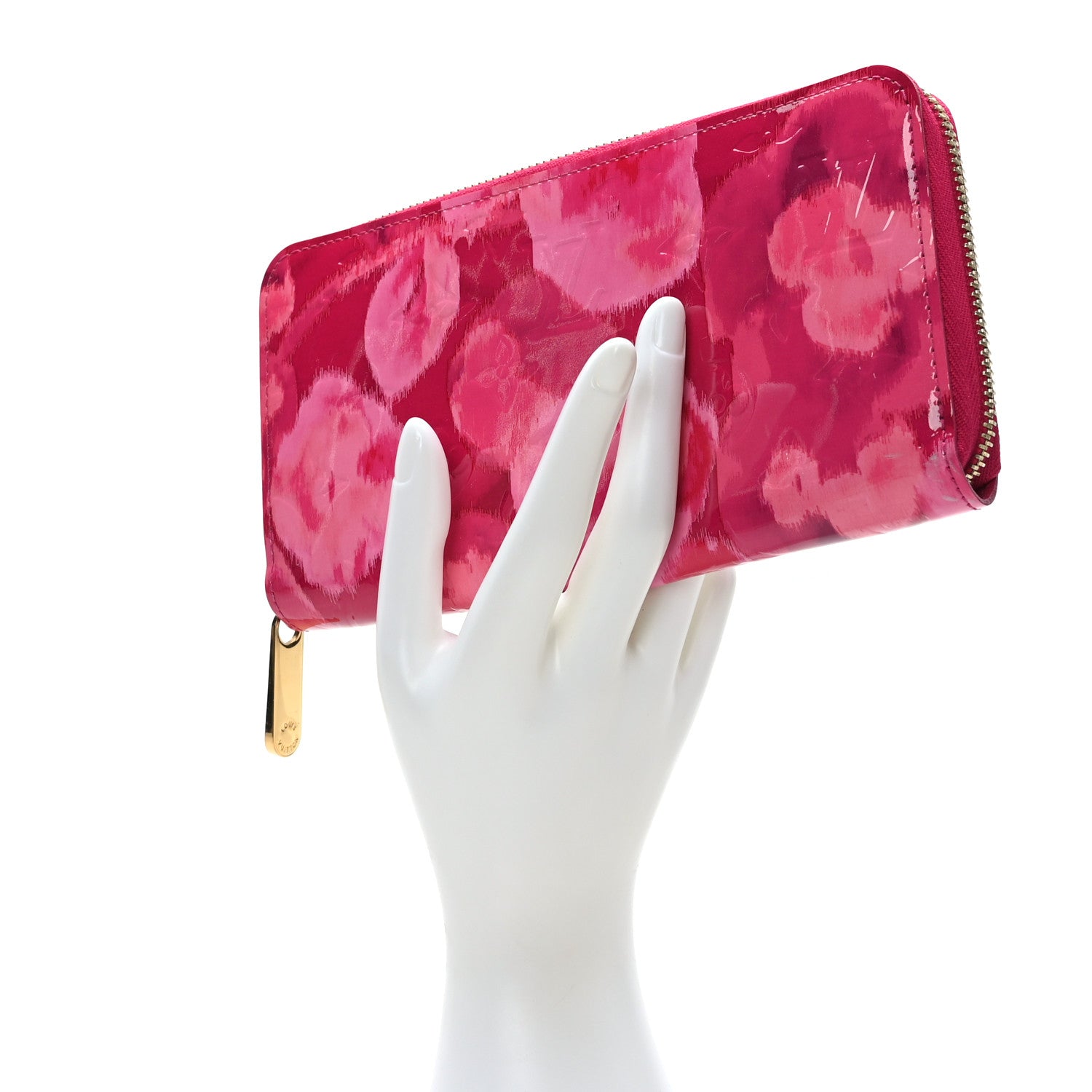 Louis Vuitton Vernis Ikat Zippy Wallet Rose Indien 2 of 7