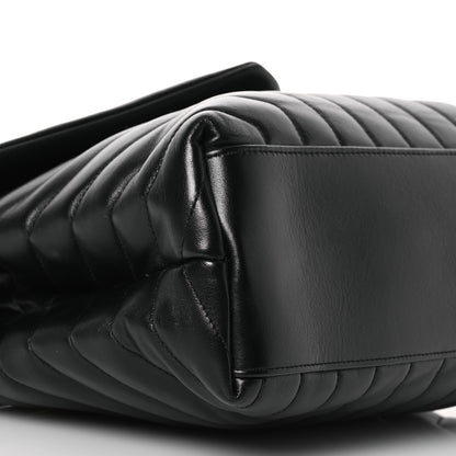 Saint Laurent Calfskin Y Quilted Monogram Medium Loulou Chain Satchel Black 11 of 15