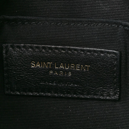 Saint Laurent Calfskin Matelasse Monogram Lou Camera Bag Black 6 of 10