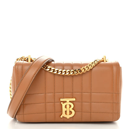 Burberry Lambskin Quilted Small Lola Bag Maple Brown 1 of 9